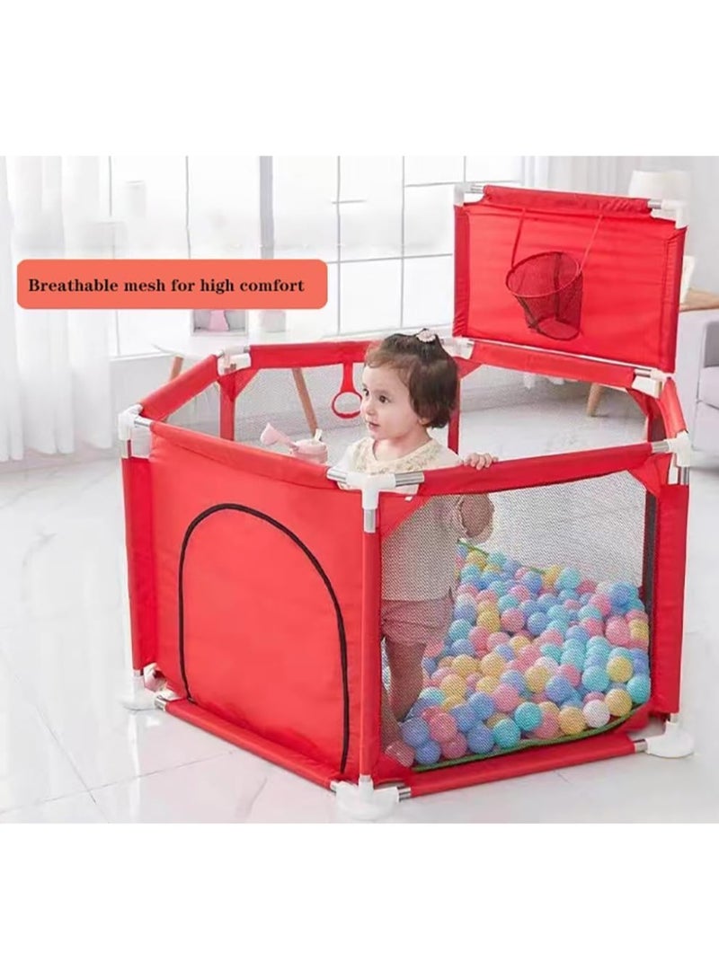 Baby Playpen with basket for Babies and Toddlers Baby Fence Baby Play Yards for Indoor and outdoor - Image 3