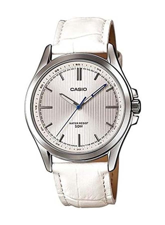 CASIO Round Shape Leather Wrist Watch LTP-E104L-7AVDF - 31 Mm