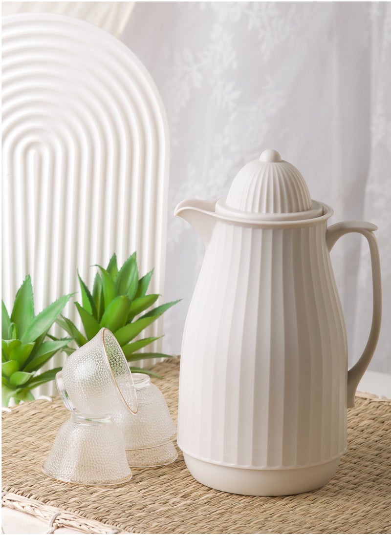 HOMEVEO Luxury 1 liter tea or coffee thermos - high quality, keeps heat for long periods  - Image 1
