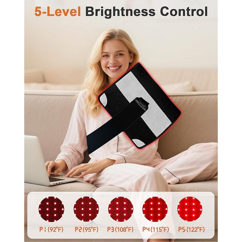 Red Light Therapy for Body, 80 x 29 cm, 360 LEDs 660nm and 850nm Infrared Light Therapy for Body, Back, Waist, Shoulder, Knee - Image 5