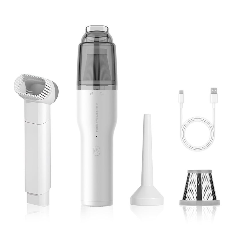 OOYY Car Vacuum Cleaner, 2-in-1 Vacuum Cleaner, Portable mini Cordless Vacuum Cleaner with Blowing and Inflating Functions, Suitable for Home and car use. - Image 1