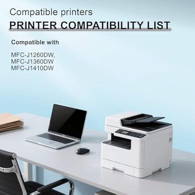 HIGH CAPACITY LC501XL INK CARTRIDGE BLACK,CYAN,YELLOW,MAGENTA REPLACEMENT FOR BROTHER WORK SMART LC501 XL MFC-J1260DW MFC-J1360DW MFC-J1410DW PRINTER(4-PACK, MULTICOLOR) - Image 2