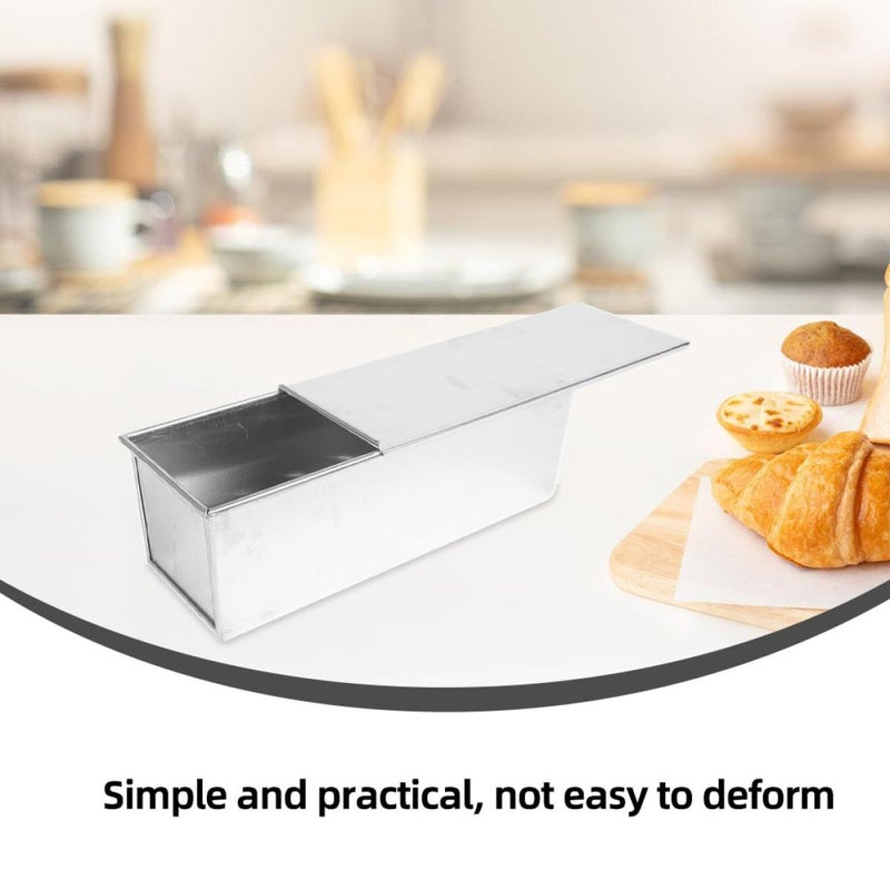 Metal Loaf Pan With Lid 500g Capacity Nonstick Rectangular Bread Mold For Homemade Toast And Cake Baking - Image 4