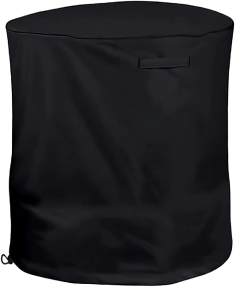 33.5 in X 43.3 in (85 Cm X 110 Cm) Black, Wood Chipper Shredder Protective Cover, Adhesive Strap, Drawstring, 420D Oxford Fabric, Waterproof and Sunshine-Resistant, for Outdoor Use - Image 1