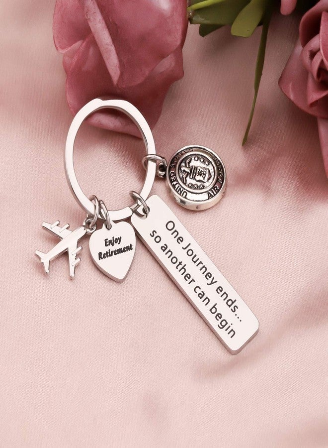 HOLLP Retirement Gifts Air Force Retired Keychain Military Retirement Gifts for Air Force Veteran (Keychain) - Image 4