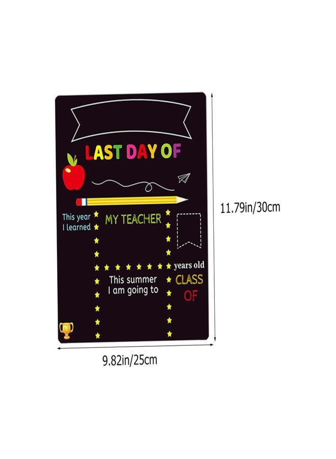VICASKY 2pcs ’s Chalkboard Writing Board Set for Kindergarten and Elementary School, PVC Message and Photo Sign Boards for Classroom Decor and School Events - Image 2
