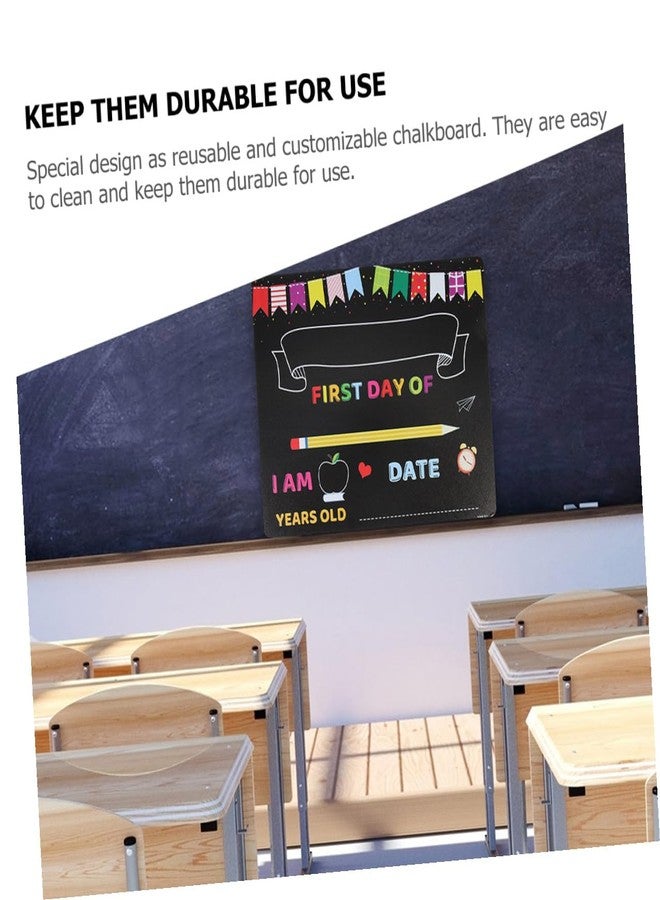 VICASKY 2pcs ’s Chalkboard Writing Board Set for Kindergarten and Elementary School, PVC Message and Photo Sign Boards for Classroom Decor and School Events - Image 3