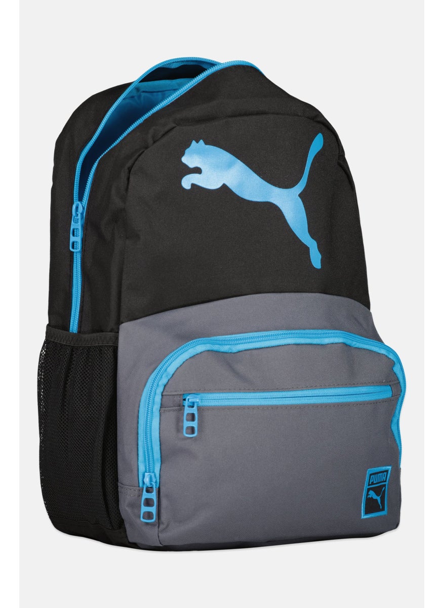 PUMA Kids Boys Brand Logo Backpack 41 H x 33 L x 14 W cm, Black  - Image 3