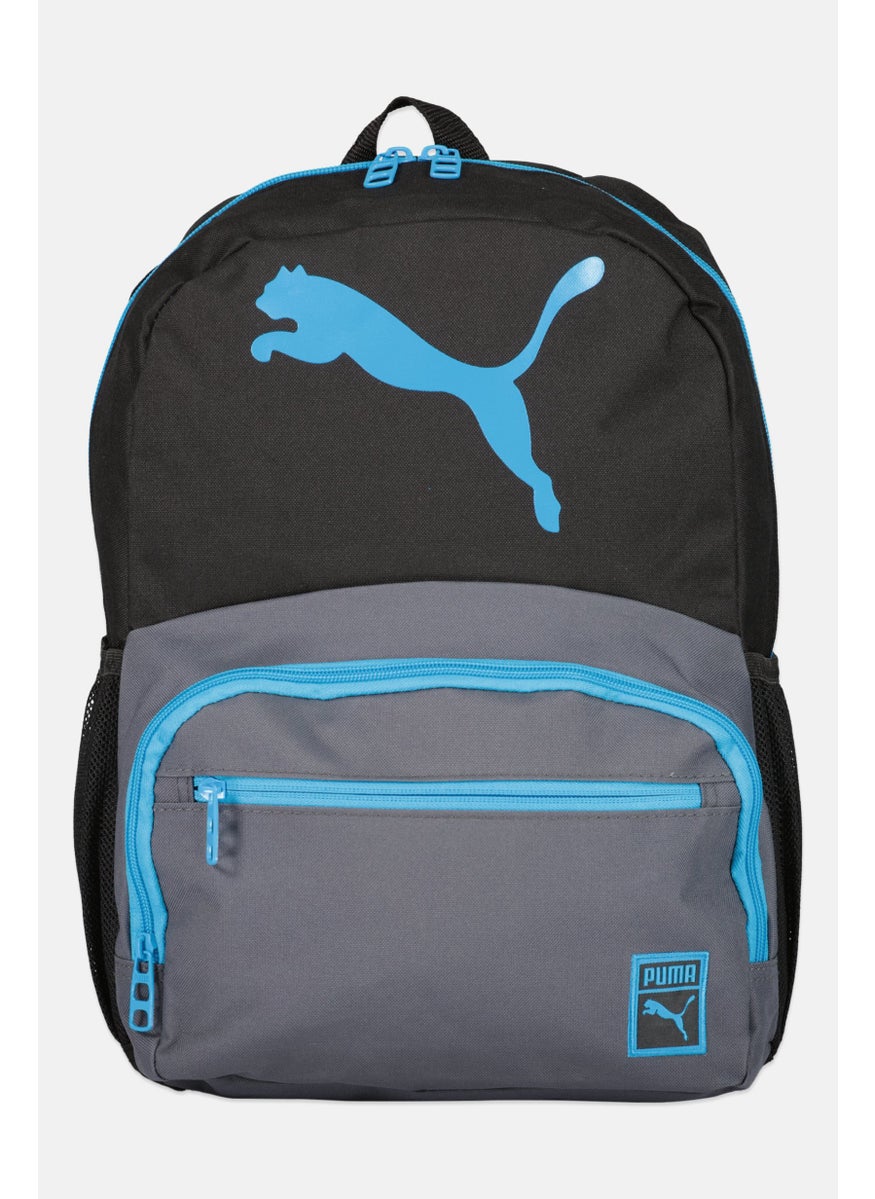 PUMA Kids Boys Brand Logo Backpack 41 H x 33 L x 14 W cm, Black  - Image 1