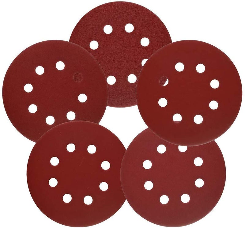 DUMDAAR 5 Inch Orbital High Grit Sanding Discs, 220, 320 Grits 8 Hole Orbital Sandpaper with Loop for Power Random Orbit Sander - (10 + 10) 20 Pieces - Image 5