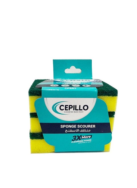 3Pcs High Quality foam Sponge | Dishwashing Sponge | Scrub | Kitchen Cleaning Sponge