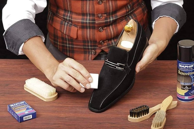 Saphir Gommadin - Nubuck Suede Eraser Block - Cleaning Suede, Nubuck and Velvety Leathers - Anti-Shine - Image 2