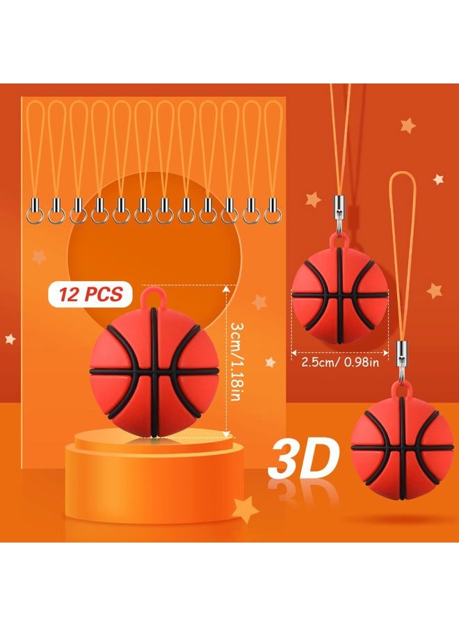Jiarosi 120 Pieces Basketball Party Favors Set, Basketball Goodie Bag Fillers, Toy Whistle Silicone Bracelet Luminous Tattoo Sticker Keychain for Basketball Party Supplies - Image 4