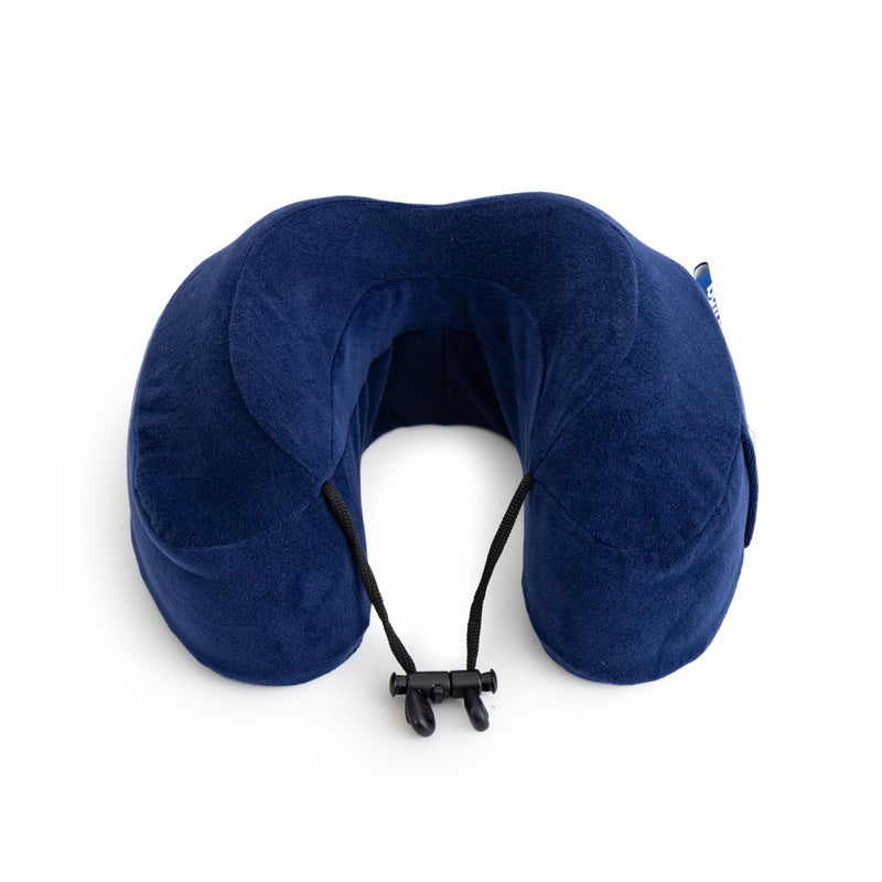 ariika Memory Foam High Neck Travel Pillow Navy Blue - For Traveling, Car, Home, Provide Head Neck Support Rest. - Image 2