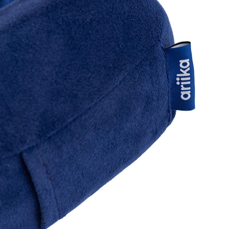 ariika Memory Foam High Neck Travel Pillow Navy Blue - For Traveling, Car, Home, Provide Head Neck Support Rest. - Image 4