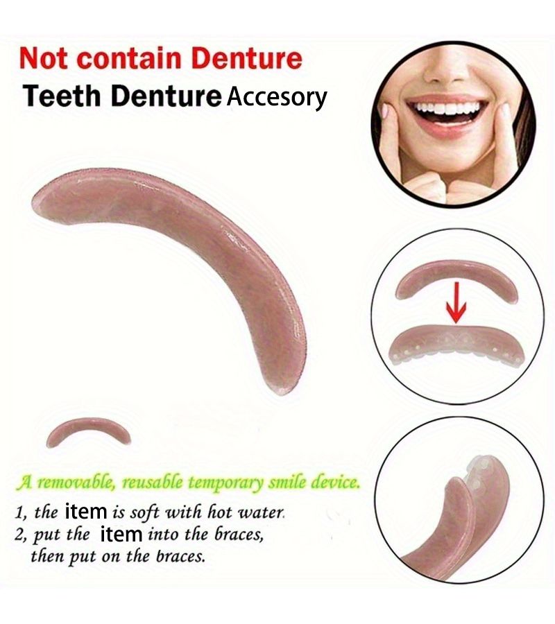2Pcs Dentures Accessory for Missing Teeth Large Cracks Easy Use - Image 4