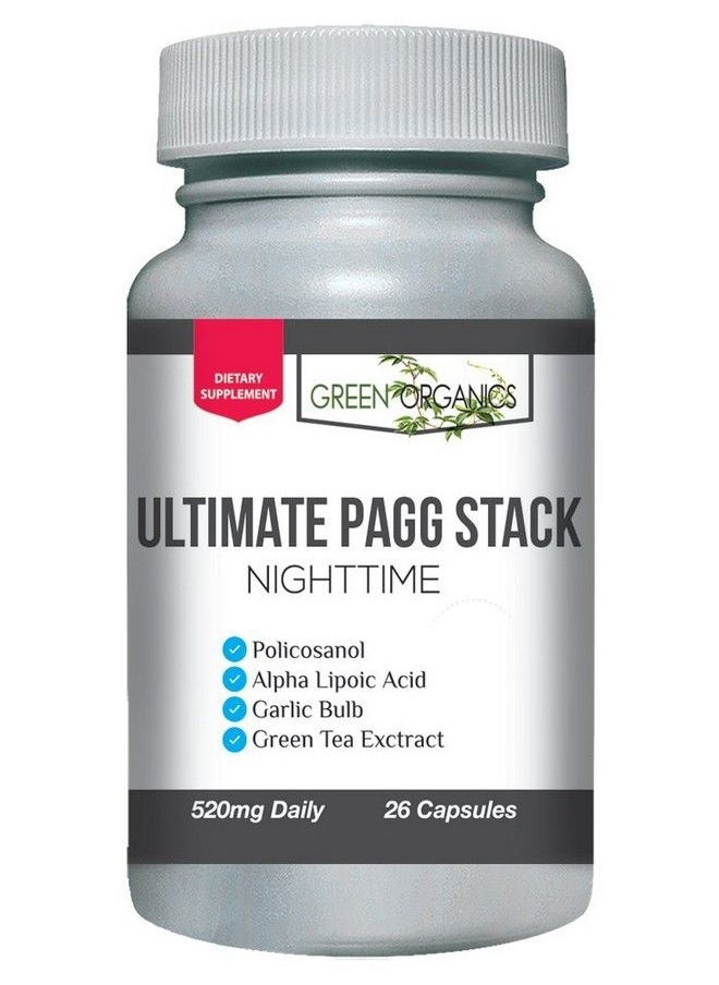 green organics - Ultimate Pagg Stack™ 4 Hour Body By Tim Ferriss Policosanol Alpha Lipoic Acid Green Tea Flavonols Garlic Extract - Image 1