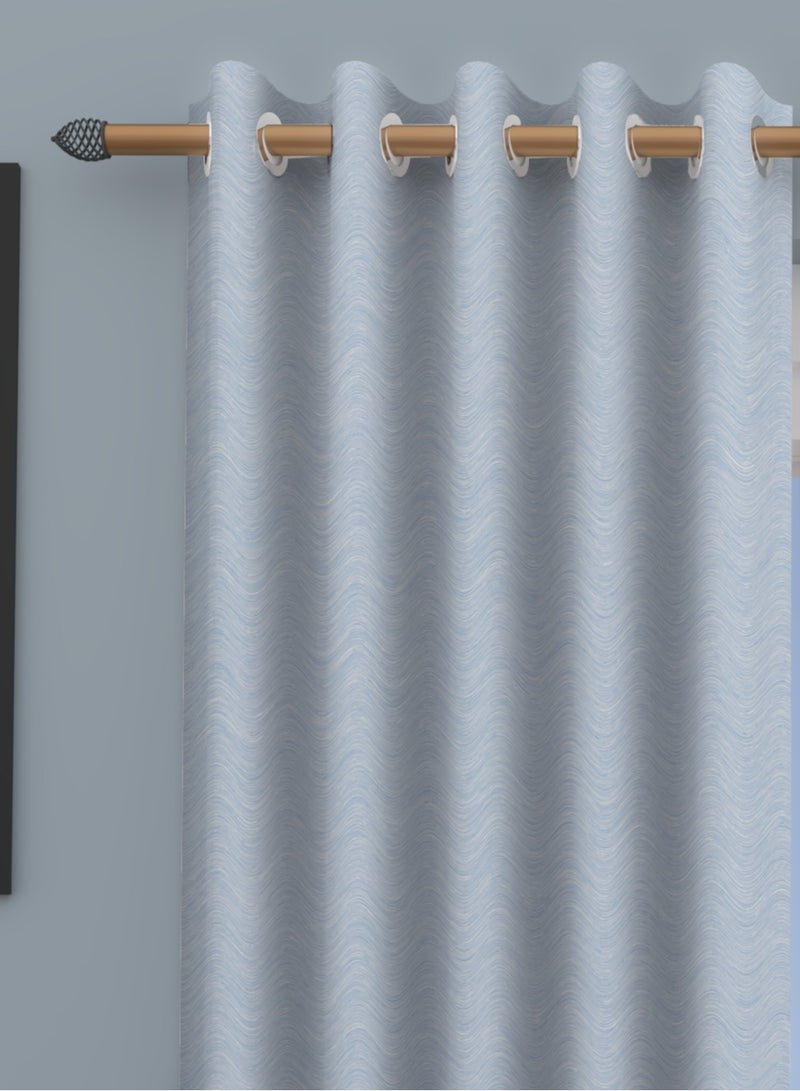 Amali  Amali Blackout Textured Curtains 274 cm x 127 cm - 2 Panels, 100% Polyester, Grommet Top, Thermal Insulated, Noise Reducing, Light Blocking  - Image 3