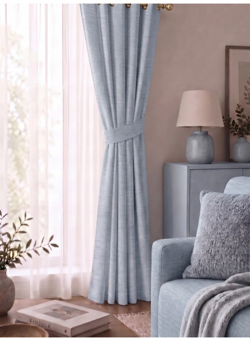 Amali Blackout Plain Curtains 274 cm x 127 cm - 2 Panels, 100% Polyester, Grommet Top, Thermal Insulated, Noise Reducing, Light Blocking - Image 2