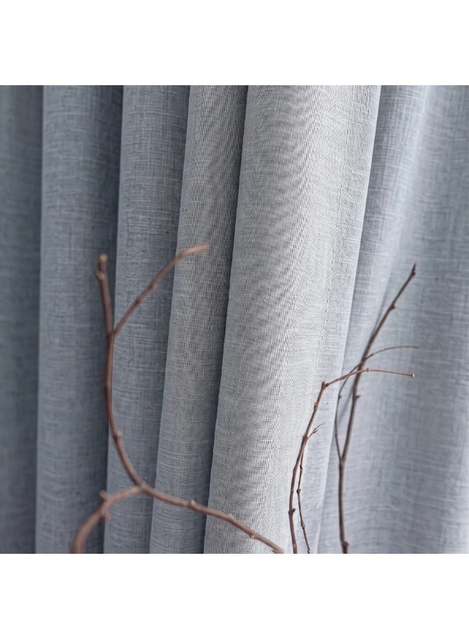 Amali Blackout Plain Curtains 274 cm x 127 cm - 2 Panels, 100% Polyester, Grommet Top, Thermal Insulated, Noise Reducing, Light Blocking - Image 3