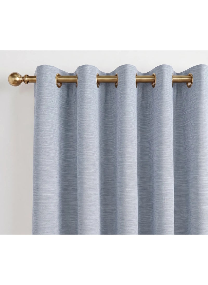 Amali Blackout Plain Curtains 274 cm x 127 cm - 2 Panels, 100% Polyester, Grommet Top, Thermal Insulated, Noise Reducing, Light Blocking - Image 4