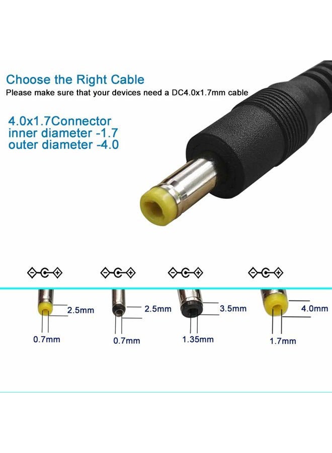 SIOCEN 3 عبوات كابل طاقة USB 2.0 A ذكر إلى DC 4.0mm x 1.7mm 5 فولت مع موصل شاحن - Image 4