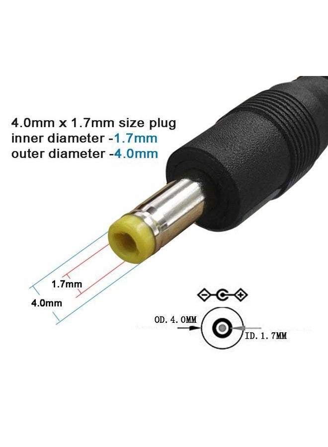SIOCEN 3 عبوات كابل طاقة USB 2.0 A ذكر إلى DC 4.0mm x 1.7mm 5 فولت مع موصل شاحن - Image 2
