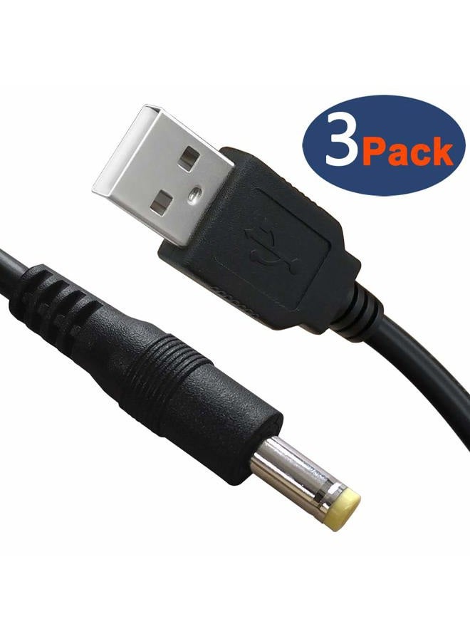 SIOCEN 3 عبوات كابل طاقة USB 2.0 A ذكر إلى DC 4.0mm x 1.7mm 5 فولت مع موصل شاحن - Image 5
