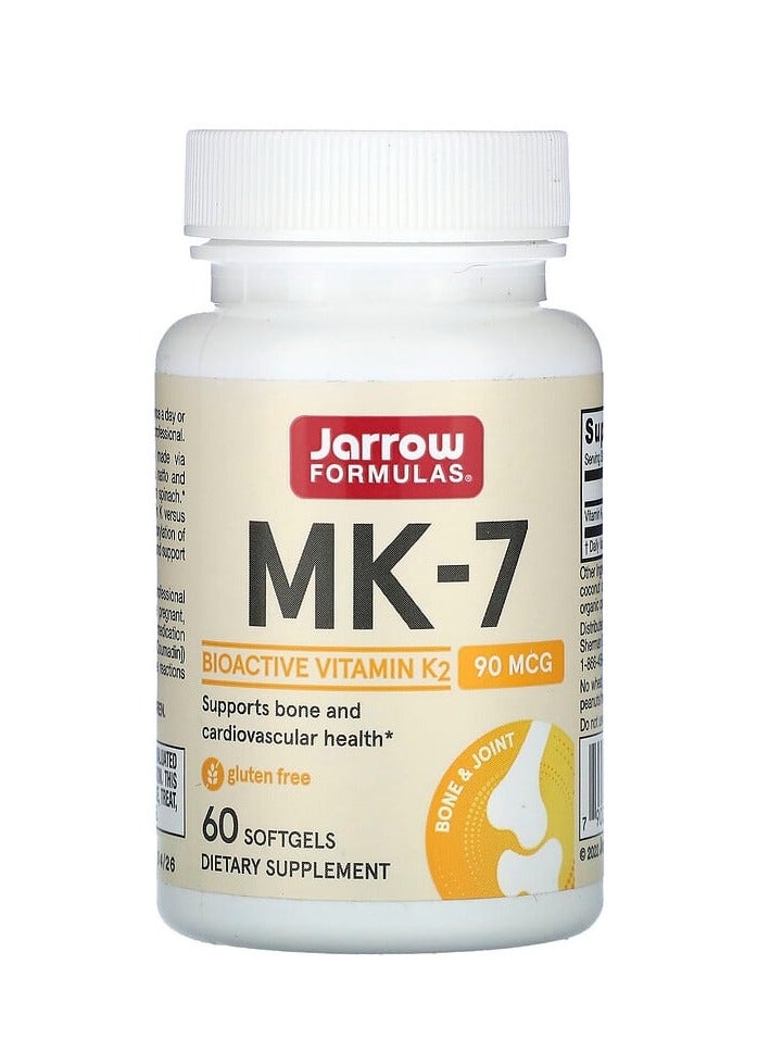 jarrow formulas MK-7, 90 mcg, 60 Softgels