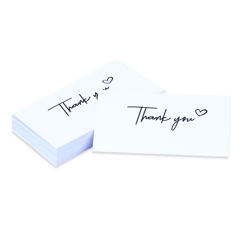 Simple White Thank You Mini Thank You Card Ins Hand Gift Box With Message Blessing Card - Image 4