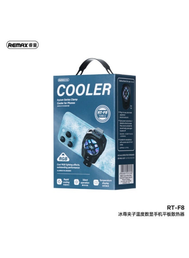 ريماكس مبرد موبايل ريماكس آيس كول RGB بشاشة حرارة – RT-F8 - Image 3