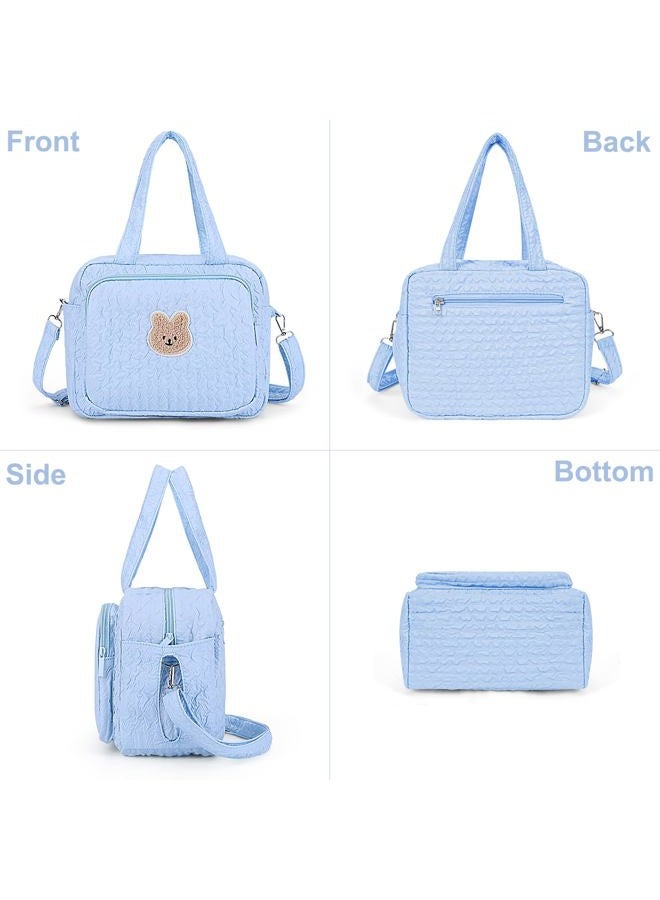Lushandy Baby Diaper Bag Tote, Mommy Bag Cute Diaper Bags Crossbody Baby Bags for Girl Pañaleras Para Bebe - Image 5