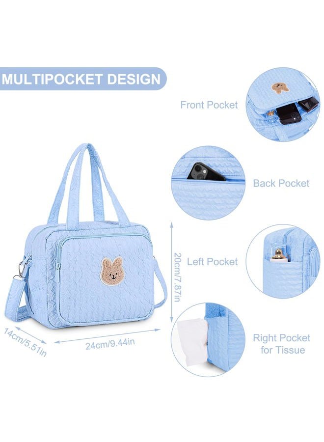 Lushandy Baby Diaper Bag Tote, Mommy Bag Cute Diaper Bags Crossbody Baby Bags for Girl Pañaleras Para Bebe - Image 4