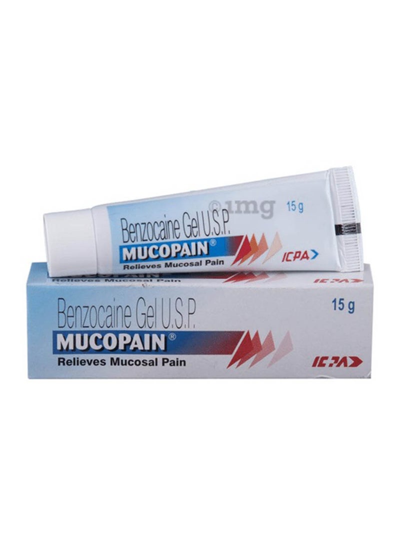 MUCOPAIN 10% Gel 15G Short Term To Relieve Pain