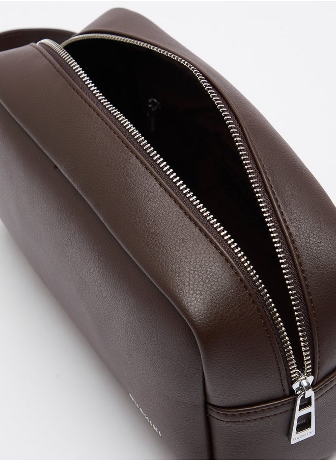 DUCHINI Men's Solid Pouch with Zip Closure and Wrist Loop  - Image 4