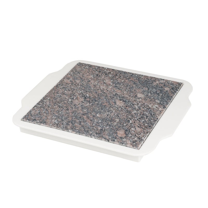 Food Warmer Plate  Microwavable 9Inch Marble Hot Plate Keeps Food Warm Longer  Great for Parties Family Gatherings and Holidays by Chef Buddy