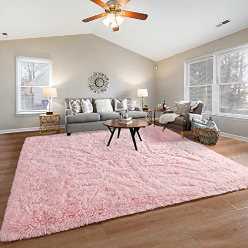 Pettop Fluffy Pink Rug for Bedroom Living Room, 5x8 Feet Super Soft Shaggy Plush Fuzzy Rugs for Girls Kids Boys, Non-Slip and Washable Rug for Nursery Classroom, Carpet for Rooms Decor - Image 5