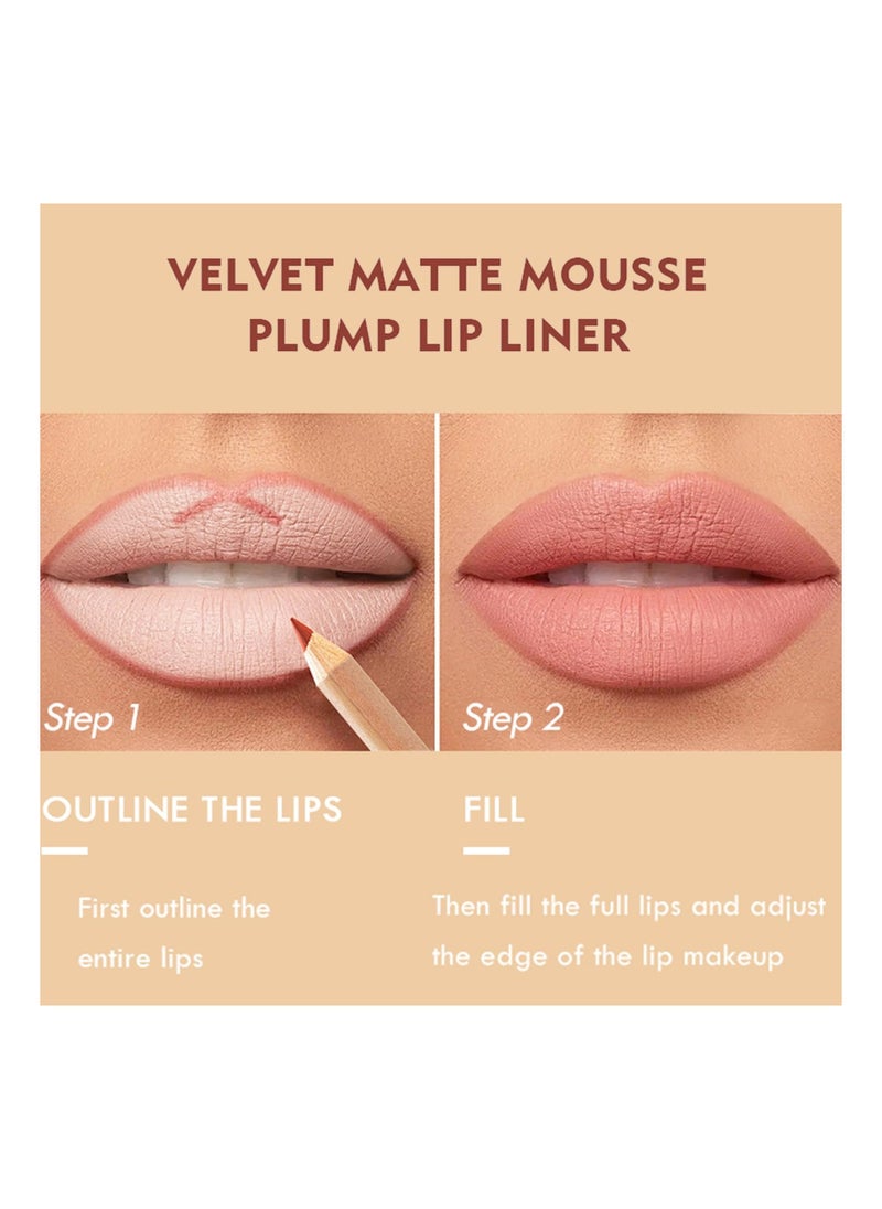 مجموعة أقلام تحديد الشفاه غير اللامعة بـ 12 لون - Image 4