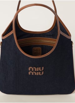 Miu Miu Ivy canvas tote bag Shoulder  - Image 4