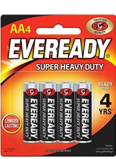 Eveready Eveready Super Heavy Duty Battery, Size AA, Pack of 4  - Image 1