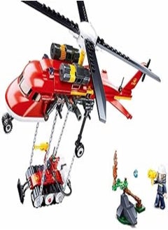 Sluban Sluban Fire-Helicopter (235 Pieces), Multi Color, M38-B0807 