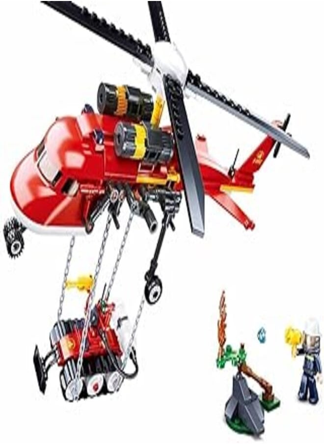 Sluban - Sluban Fire-Helicopter (235 Pieces), Multi Color, M38-B0807 - Image 1