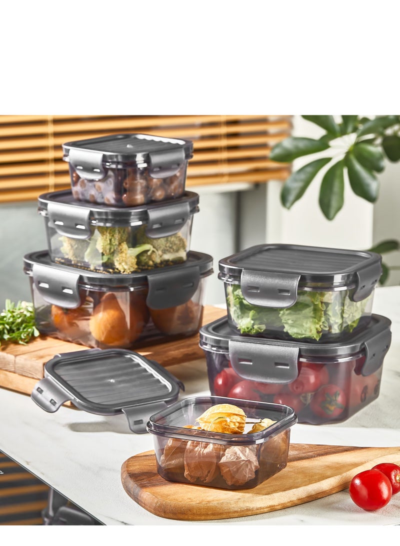Plastic Food Container 6 Pcs Set 1400 ml  800 ml 400 ml - Image 4