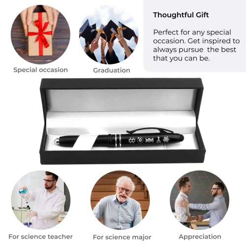 Inkstone Symbols of Science - Black Pens with Stylus Tips for Touchscreen, Fine Point Smooth Writing Pens, Inspirational Gifts for Teachers, Journaling, School and Graduation - Image 3