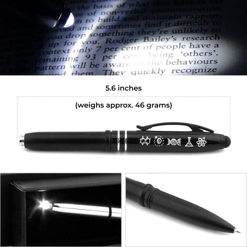 Inkstone Symbols of Science - Black Pens with Stylus Tips for Touchscreen, Fine Point Smooth Writing Pens, Inspirational Gifts for Teachers, Journaling, School and Graduation - Image 4