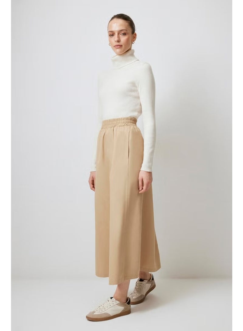 Touche Elastic Waist Gabardine Skirt - Image 2