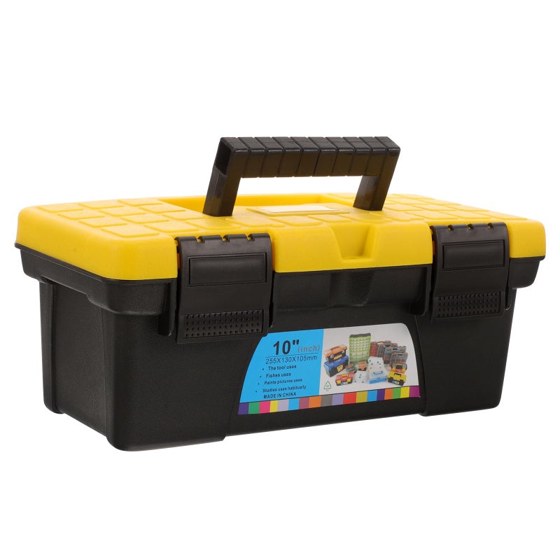 10 Inch Portable Tool Box Organizer Hard Plastic Case For Electricians Home Use - Image 2