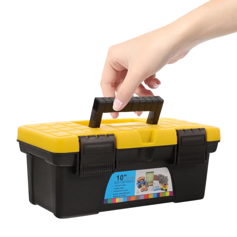 10 Inch Portable Tool Box Organizer Hard Plastic Case For Electricians Home Use - Image 5