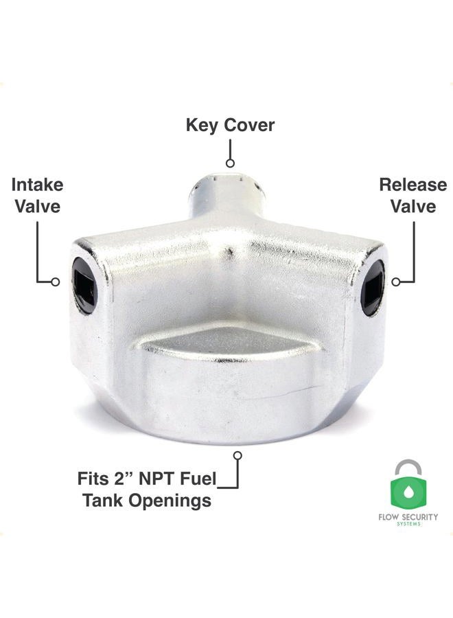 Flow Security Systems VersaLock | Vented Locking Fuel Tank Cap | For Transfer Tanks & Above Ground Commercial Tanks | Prevents Theft & Secures Fuel Tanks | No Adapter Included | FSS 754 - Image 4