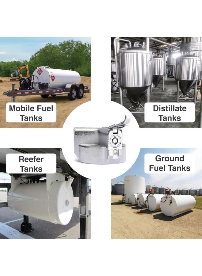 Flow Security Systems VersaLock | Vented Locking Fuel Tank Cap | For Transfer Tanks & Above Ground Commercial Tanks | Prevents Theft & Secures Fuel Tanks | No Adapter Included | FSS 754 - Image 3